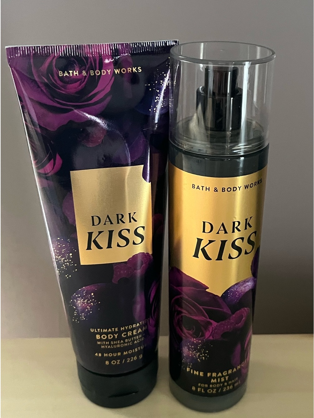 Bath & Body Works Dark Kiss Body Cream & Fine Fragrance Mist